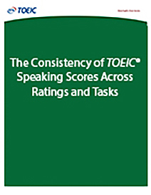 en savoir plus sur la cohérence des scores de parole du TOEIC entre les évaluations et les tâches