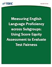 En savoir plus sur la mesure de la maîtrise de l’anglais dans les sous-groupes : Utiliser l’évaluation de l’équité des scores pour évaluer l’équité des tests