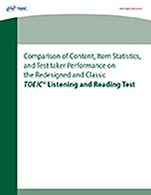 Lisez-en plus sur la comparaison du contenu, des statistiques des items et des performances des candidats lors du test d’écoute et de lecture TOEIC repensé et classique