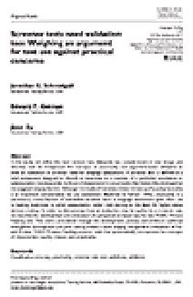 En savoir plus sur les tests de dépistage qui nécessitent également une validation : peser un argument en faveur de l’utilisation des tests face aux préoccupations pratiques