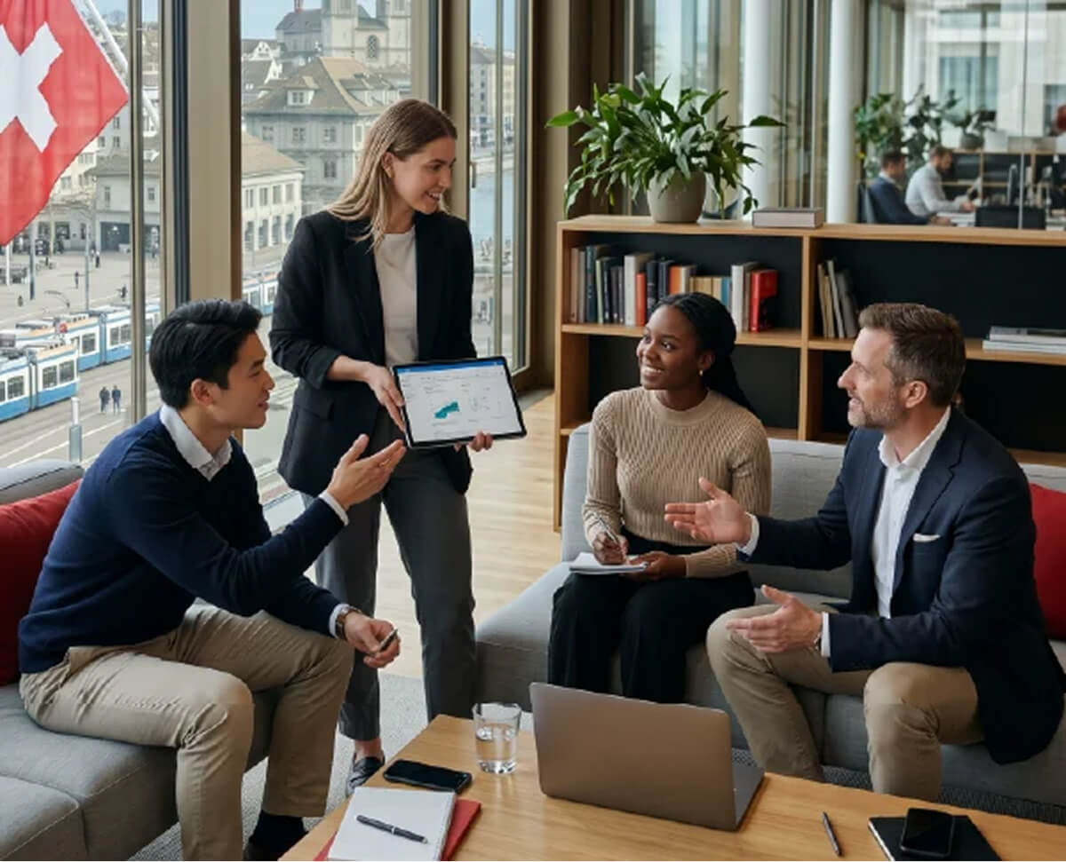 Groupe de personnes en discussion